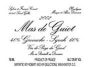 Mas de Guiot Grenache/Syrah 2002 Front Label