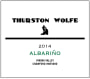 Thurston Wolfe Albarino 2014 Front Label