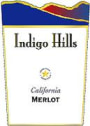 Indigo Hills Merlot 2001 Front Label