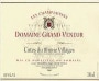 Domaine Grand Veneur Cotes du Rhone Les Champauvins 2000 Front Label
