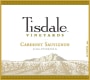 Tisdale Cabernet Sauvignon 2012 Front Label