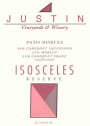 Justin Isosceles Reserve 2001 Front Label