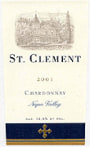 St. Clement Chardonnay 2001 Front Label