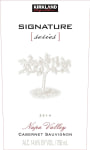 Kirkland Signature Signature Series Napa Valley Cabernet Sauvignon 2014 Front Label