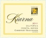 Kiarna Coastal Series Cabernet Sauvignon 2011 Front Label