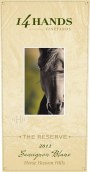 14 Hands The Reserve Sauvignon Blanc 2012 Front Label