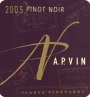A.P. Vin Garys' Vineyard Pinot Noir 2003 Front Label