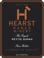 Hearst Ranch The Pergola Petite Sirah 2014  Front Label