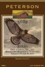 Peterson Gravity Flow Block Syrah 2006  Front Label