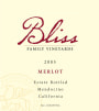 Bliss Merlot 2005 Front Label