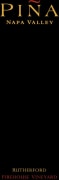 Pina Napa Valley Firehouse Vineyard Cabernet Sauvignon 2008  Front Label