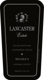 Lancaster Nicole's 2013 Front Label