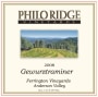 Philo Ridge Vineyards Ferrington Gewurztraminer 2008  Front Label