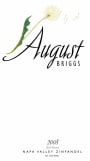 August Briggs Old Vines Zinfandel 2008 Front Label