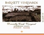 Barnett Vineyards Donnelly Creek Vineyard Pinot Noir 2012 Front Label