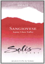 Solis Winery Estate Sangiovese 2011  Front Label