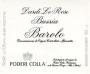 Poderi Colla Barolo Bussia Dardi le Rose 1998 Front Label
