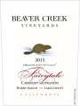Beaver Creek Vineyards Fairytale Cabernet Sauvignon 2015 Front Label