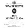 Warre's Vintage Port (torn label) 1985 Front Label