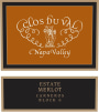 Clos du Val Estate Block 6 Merlot 2013 Front Label