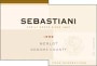 Sebastiani Sonoma Cask Merlot 1999 Front Label