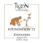 Troon Vineyard Foundation 72 Zinfandel 2013 Front Label