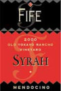 Fife Old Yokayo Rancho Syrah 2000 Front Label