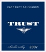 Trust Cellars Cabernet Sauvignon 2007 Front Label