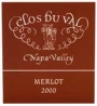 Clos du Val Merlot 2000 Front Label