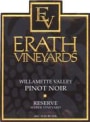 Erath Weber Vineyard Pinot Noir 1996 Front Label
