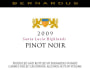Bernardus Santa Lucia Highlands Pinot Noir 2009 Front Label