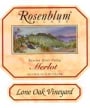 Rosenblum Cellars Lone Oak Merlot 2000 Front Label