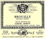 Louis Jadot Brouilly 2001 Front Label