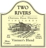 Two Rivers Winery and Chateau Mesa County Deux Fleuves Vineyards Vintner's Blend 2013 Front Label