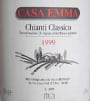 Casa Emma Chianti Classico 1999 Front Label