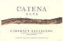 Catena Alta Cabernet Sauvignon 2000 Front Label