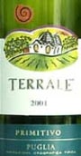 Terrale Primitivo 2001 Front Label