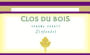 Clos du Bois Zinfandel 1997 Front Label