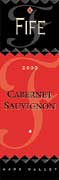 Fife Cabernet Sauvignon 2000 Front Label