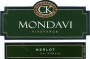 CK Mondavi Merlot 1998 Front Label