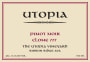 Utopia Vineyard Clone 777 Whole Cluster Pinot Noir 2011 Front Label