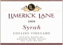 Limerick Lane Collins Vineyard Syrah 2008 Front Label