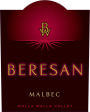 Beresan Winery Malbec 2011 Front Label