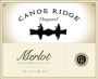 Canoe Ridge Merlot 2001 Front Label