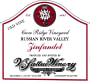V. Sattui Crow Ridge Vineyard Old Vines Zinfandel 2012 Front Label