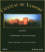Vampire Vineyards Chateau du Vampire Cabernet Sauvignon 2007 Front Label