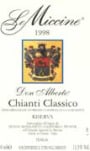 Le Miccine Chianti Classico Riserva Don Alberto 1998 Front Label