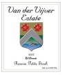 Van der Vijver Estate Reserve Petite Sirah 2007 Front Label