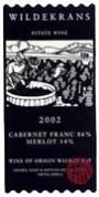 Wildekrans Cabernet Franc/Merlot 2002 Front Label