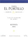Portillo Sauvignon Blanc 2003 Front Label